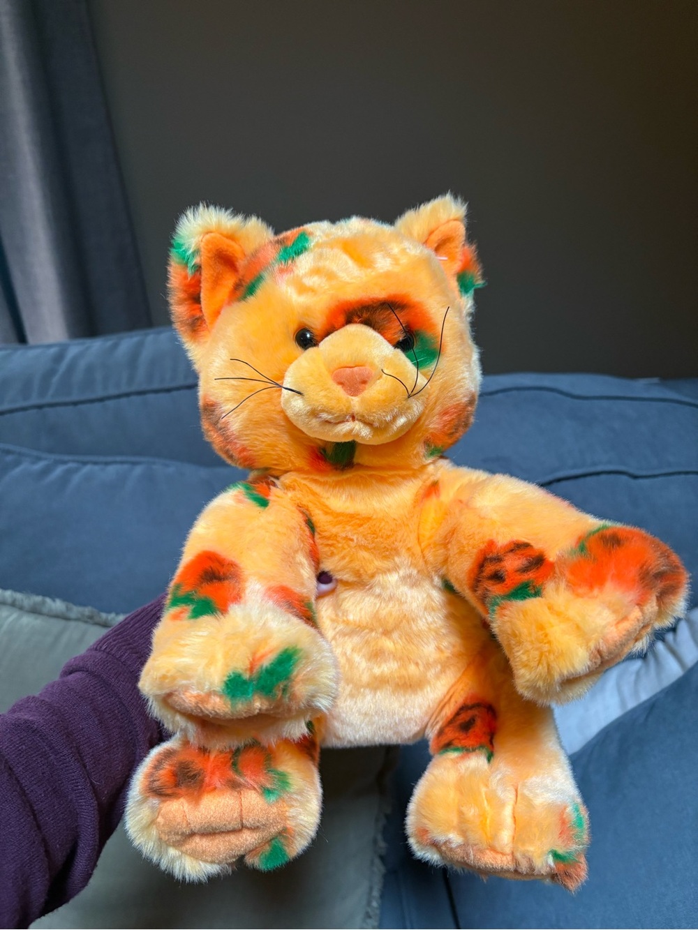 2008 Limited Edition Build A Bear Pumpkin Fun Kitty with Tag